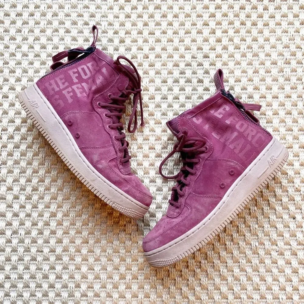 Nike Womens SF Air Force 1 FIF Vintage Wine size 8 - Picture 1 of 8